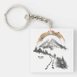 Porte-clefs Pionnier·e Ils/Elles – Art de camping de fierté LG