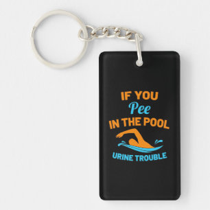 Porte-clefs Pipe De Bain Dans La Piscine