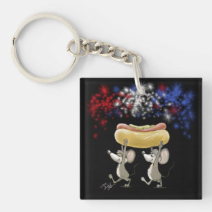 Porte-clefs Pique-nique de nuit 4 juillet Mic et Mac - Porte -