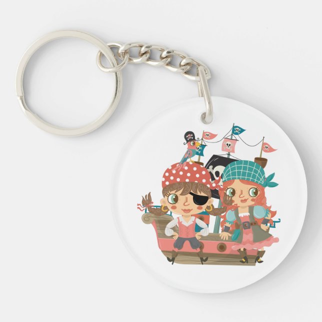 Porte-clefs Pirates Girly (Devant)