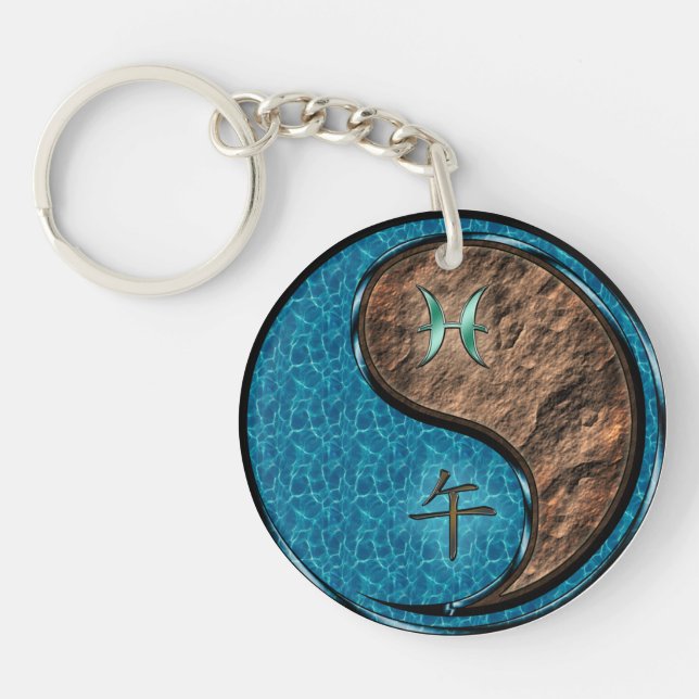 Porte-clefs Pisces & Earth Horse (Devant)