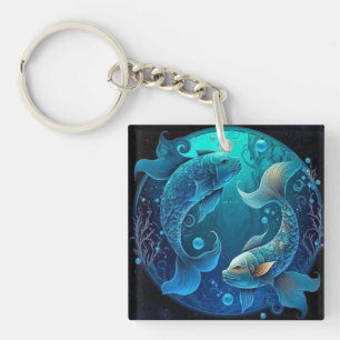 Porte-clefs Pisces Zodiak Porte - clé