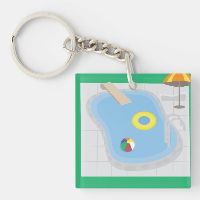 Porte-clefs Piscine (Devant)
