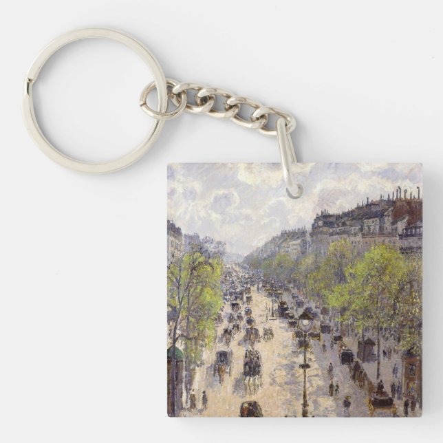 Porte-clefs Pissarro - Boulevard Montmartre, Printemps (Devant)
