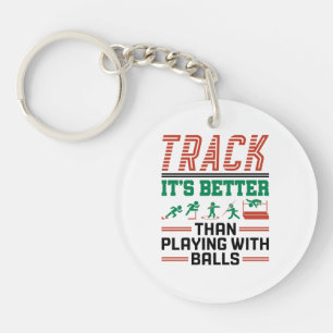 Porte-clefs Pister c'est mieux que de jouer avec des balles