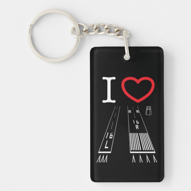 Porte-clefs Pistes de l'aéroport Van Nuys 16L-16R / 34L-34R (Devant)