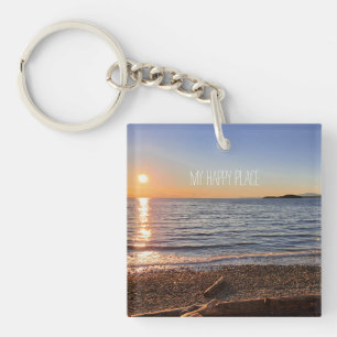Porte-clefs Pittoresque Beach Sunset Photo