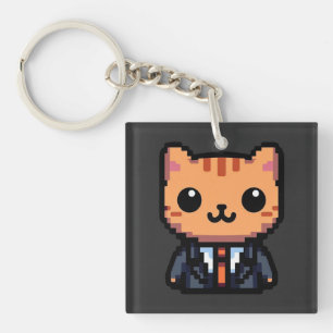 Porte-clefs Pixel Purfection Chat