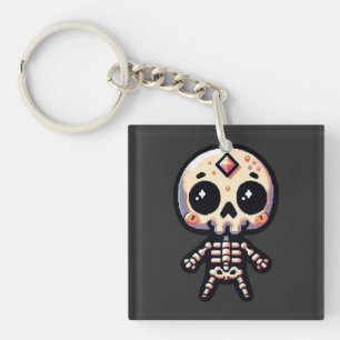 Porte-clefs Pixelart Skeleton