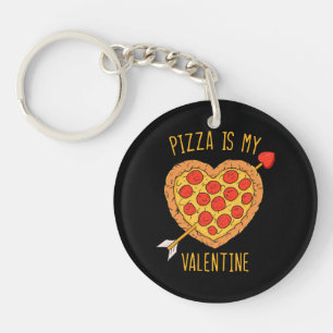 Porte-clefs Pizza Est Ma Saint-Valentin