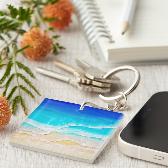 Porte-clefs Plage (Devant Droit)