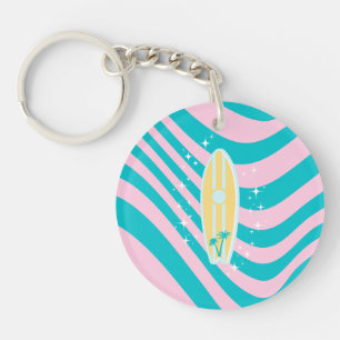 Porte-clefs Plage Art, Vibes Tropicales