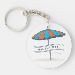 Porte-clefs Plage de Magens Bay St Thomas USVI Heure des Caraï