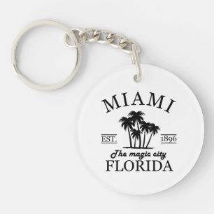 Porte-clefs Plage de Miami City en Floride