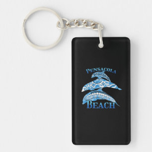 Porte-clefs Plage de Pensacola Floride Vacances Dauphins triba