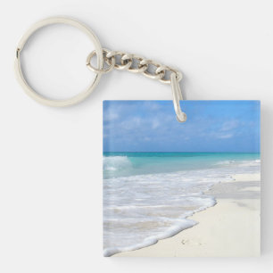 Porte-clefs Plage de sable blanc Surf doux