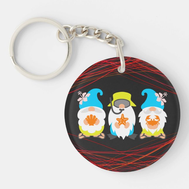 Porte-clefs Plage Gnomes-52521 (Devant)
