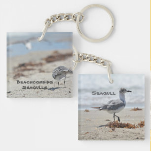 Porte-clefs Plage Seagulls Plage personnalisable