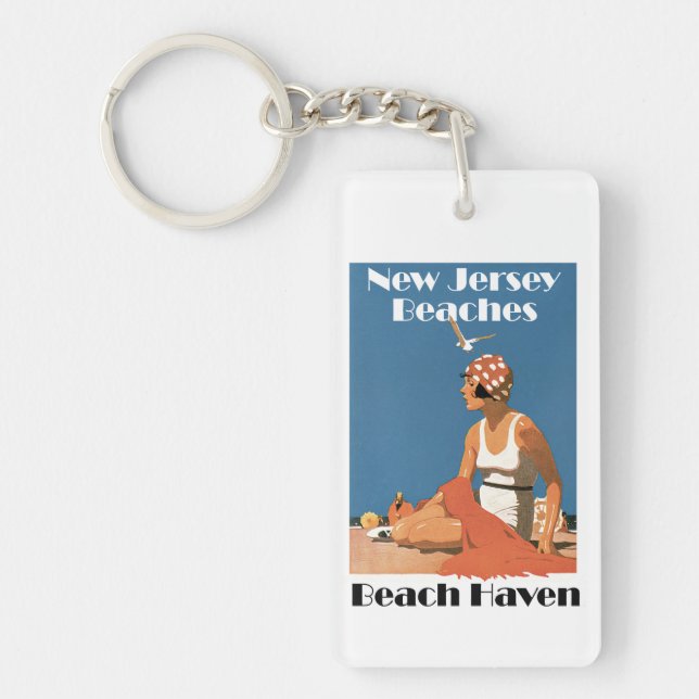 Porte-clefs Plages du New Jersey ~ Beach Haven (Devant)