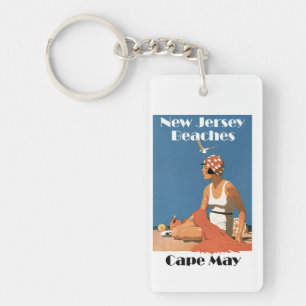 Porte-clefs Plages du New Jersey ~ Cape May