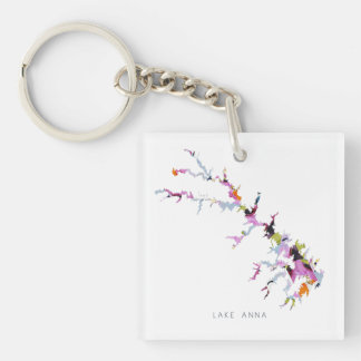 Porte-clefs Plan du lac Anna Silhouette Porte - clé