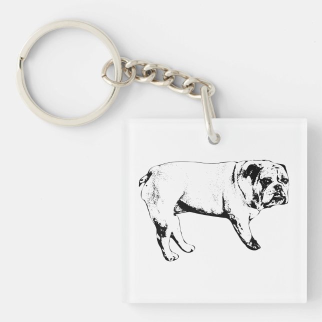 Porte-clefs Plan Porte - clé Bulldog (Devant)