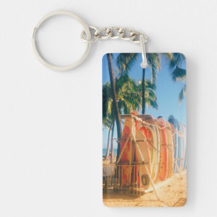 Porte-clefs Planches de surf de la plage de Waikiki 
