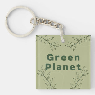 Porte-clefs Planète verte