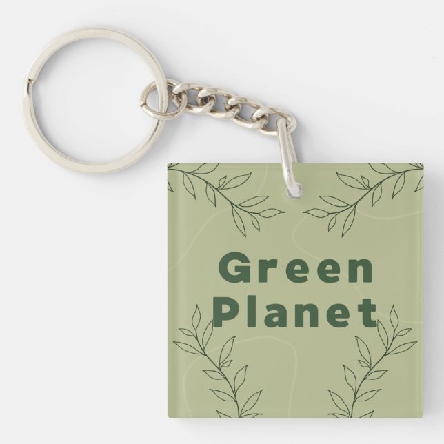 Porte-clefs Planète verte (Devant)