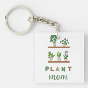 Porte-clefs Plante Maman Cadeau Vert Tropical