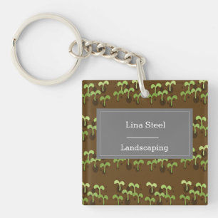 Porte-clefs Plantes en motif de sol 
