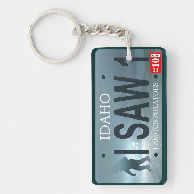 Porte-clefs Plaque de licence Sasquatch (Devant)
