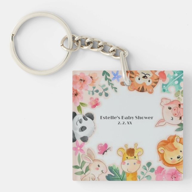 Porte-clefs Plaque de papier (Devant)