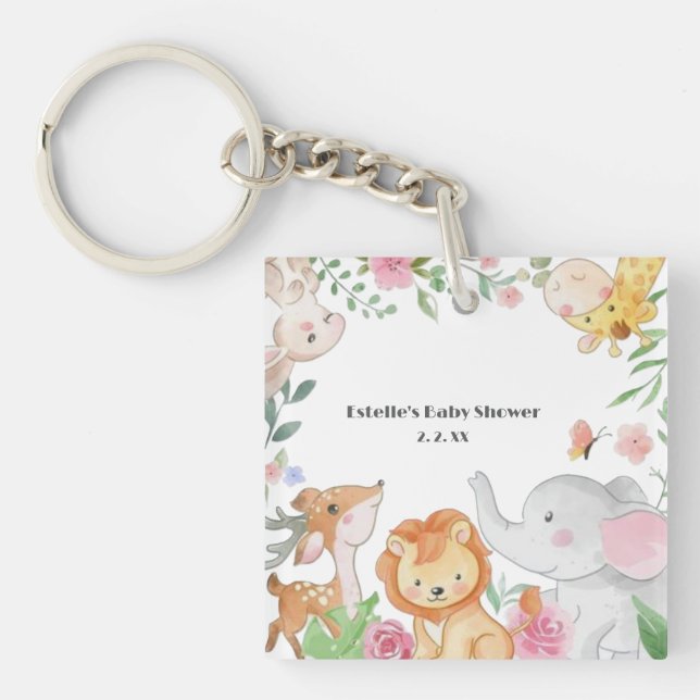 Porte-clefs Plaque de papier (Devant)