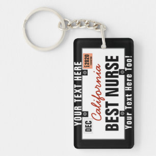 Porte-clefs Plate-forme de permis d'étudiant en soins infirmi