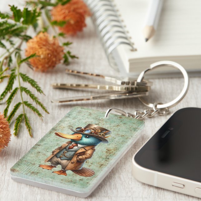 Porte-clefs Platypus de Steampunk (Devant droit)