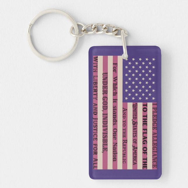 Porte-clefs Pledge of Allegiance Flag (Devant)