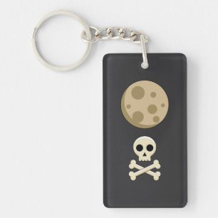 Porte-clefs Pleine Lune et Crâne