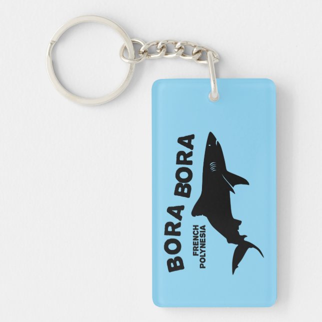 Porte-clefs Plongée De Requin À Bora Bora (Devant)
