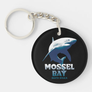 Porte-clefs Plongée en scaphandre avec des grands requins blan
