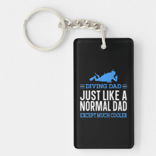 Porte-clefs Plongée Plongée Papa Comme Un Papa Normal