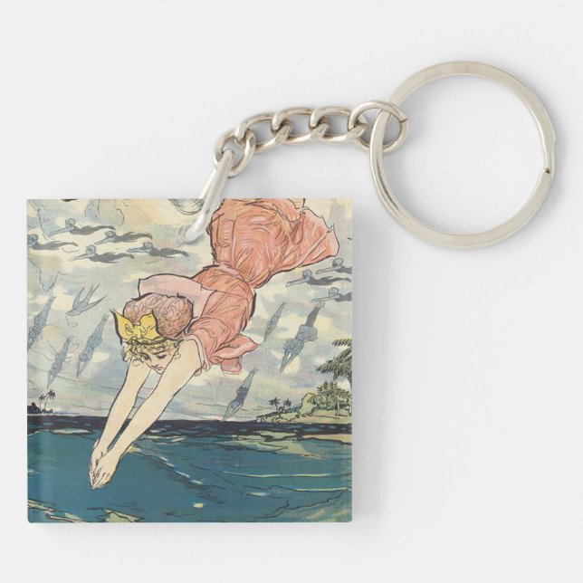 Porte-clefs Plongeuse TOP (Dos)