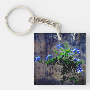 Porte-clefs Plumbago bleu
