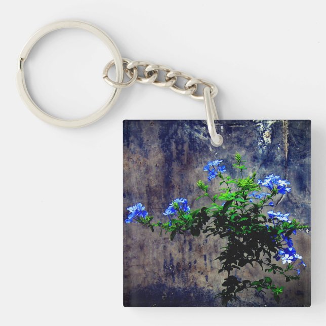 Porte-clefs Plumbago bleu   (Devant)