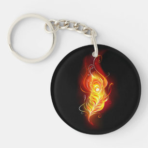 Porte-clefs Plumes de paquetage de feu