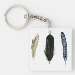 Porte-clefs Plumes douces I