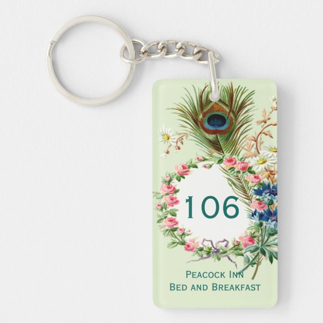 Porte-clefs Plumes et fleurs Wreath Inn Room Porte - clé (Devant)