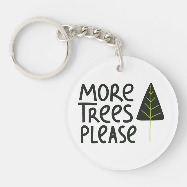Porte-clefs Plus d'arbres S'il vous plaît (Devant)
