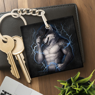 Porte-clefs Plus de Monsieur Gentil Garçon Mème drôle de Loup 