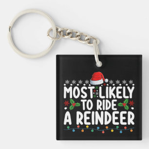Porte-clefs Plus susceptible de monter un Père Noël au renne N
